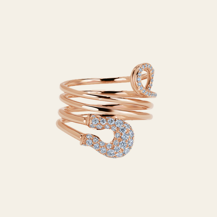 Securus Diamond Ring_Rose Gold_White Diamonds_1
