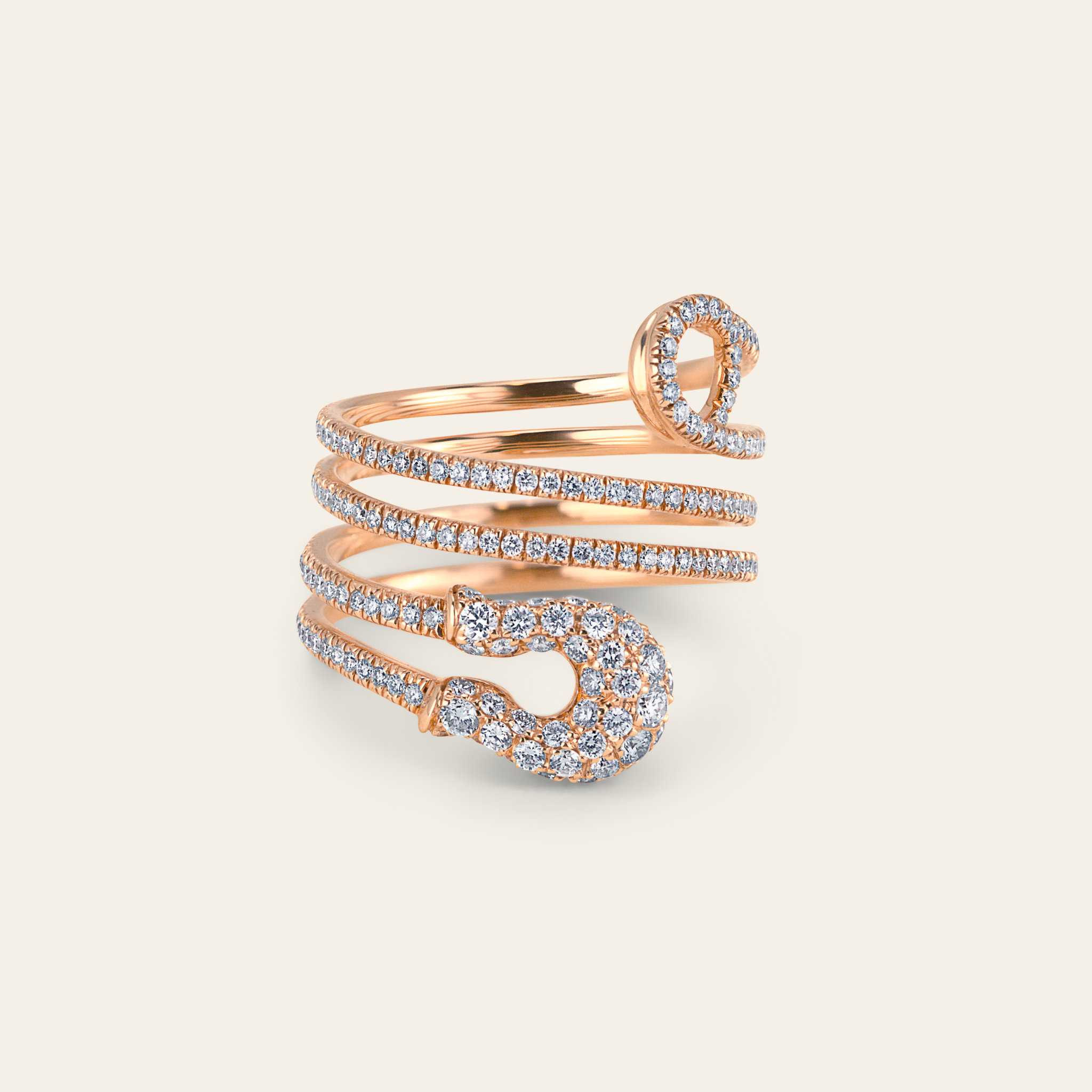 Securus Diamond Ring_Rose Gold_White Diamonds_1