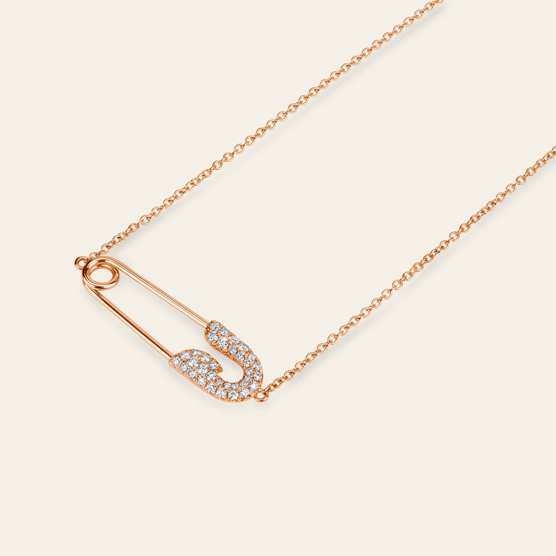 Securus Diamond Necklace_Rose Gold_White Diamonds_3