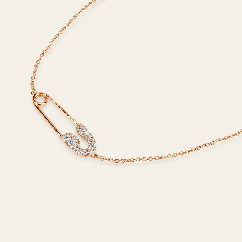 Securus Diamond Necklace_Rose Gold_White 4