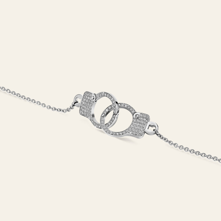 Love Lockdown Interlocking Necklace_White Gold_White Diamonds_3