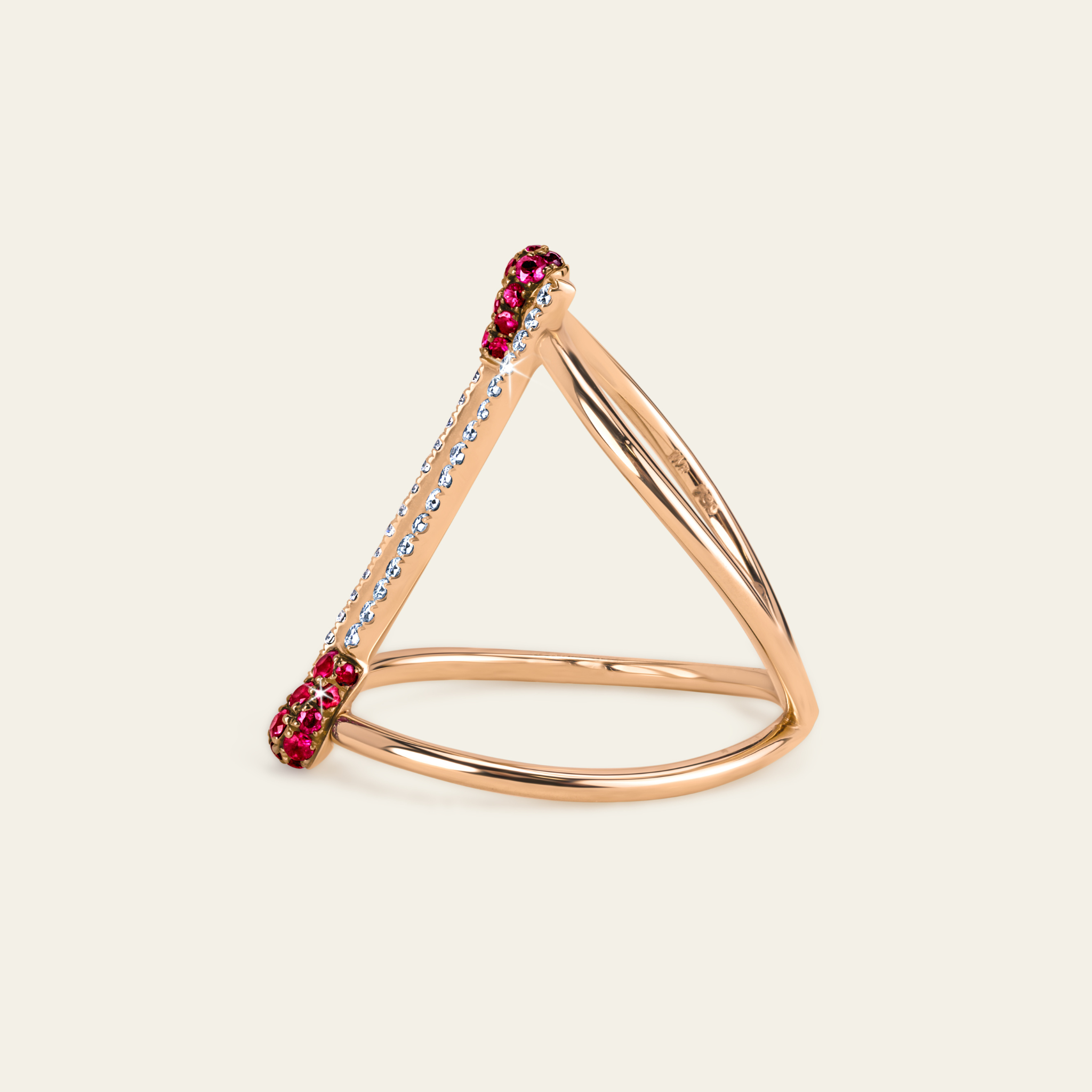 Match Ruby Diamond Ring_Rose Gold_Rubies_White Diamonds_2