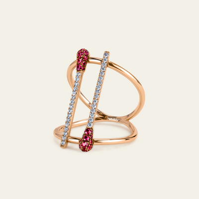 Match Ruby Diamond Ring_Rose Gold_Rubies_White Diamonds_3