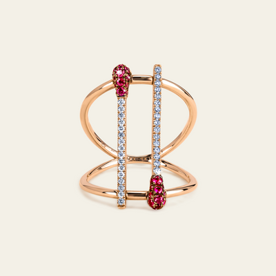 Match Ruby Diamond Ring_Rose Gold_Rubies_White Diamonds_1