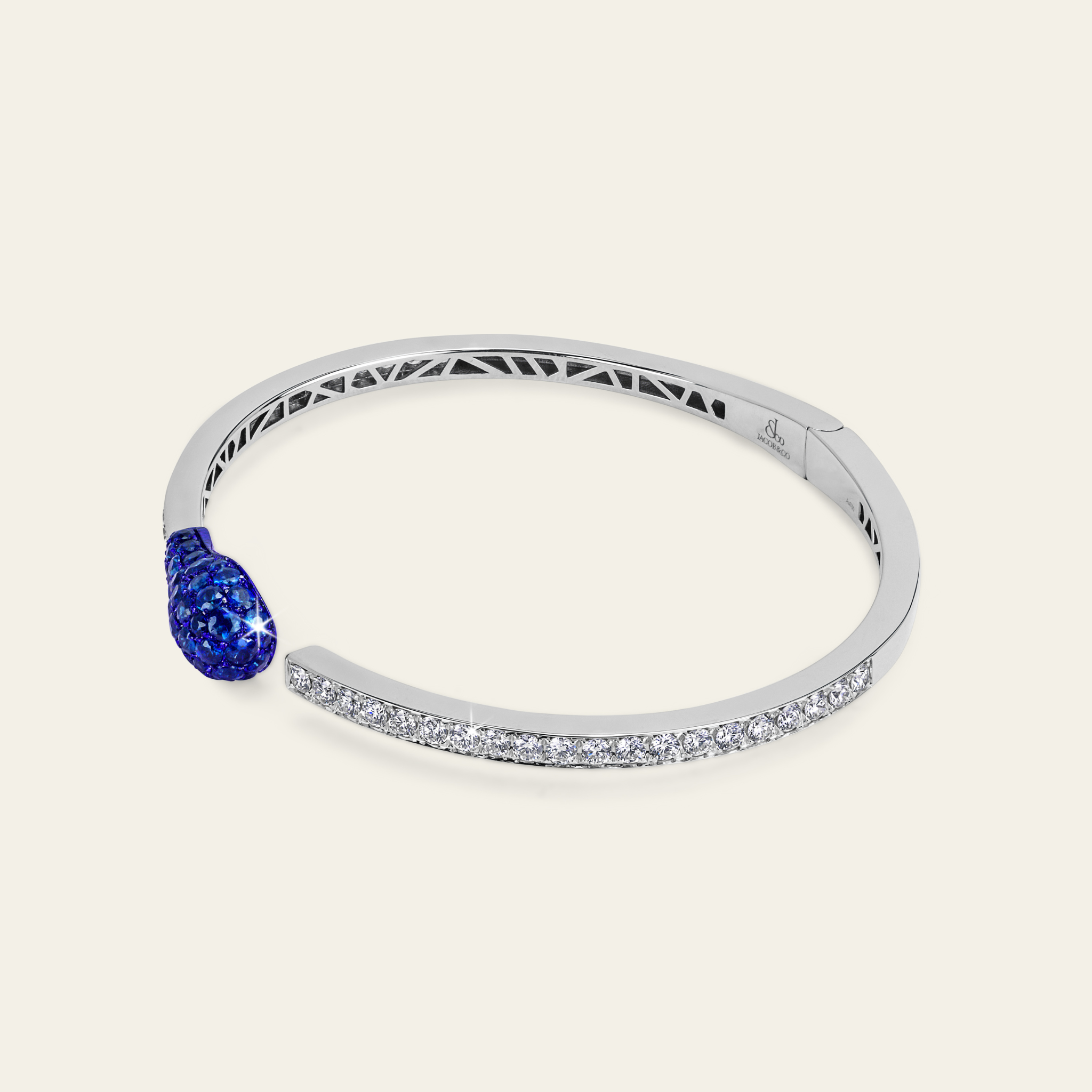 Match Sapphire Diamond Bangle Jacob Co