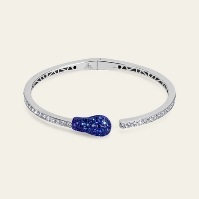 Match Sapphire Diamond Bangle_White Gold_Sapphires_White Diamonds_1