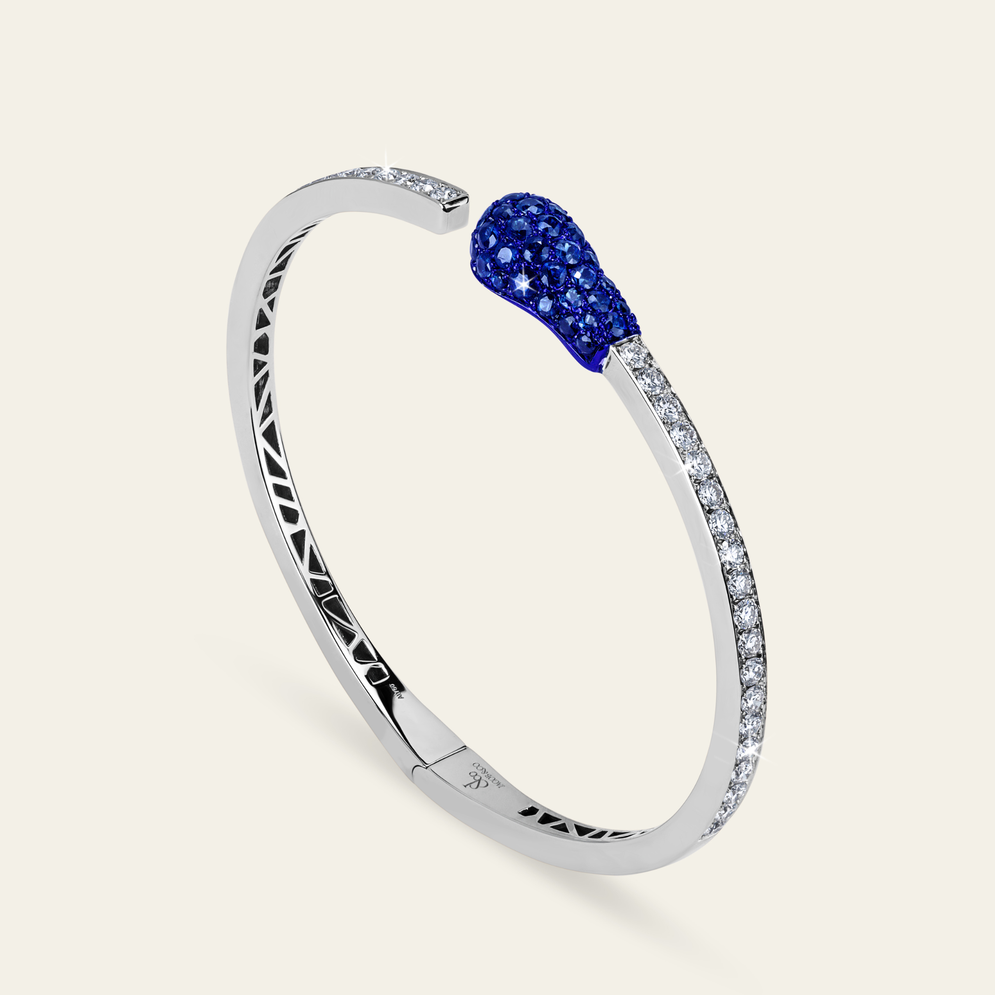 Match Sapphire Diamond Bangle Jacob Co