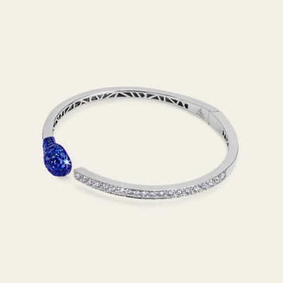 Match Sapphire Diamond Bangle_White Gold_Sapphires_White Diamonds_3