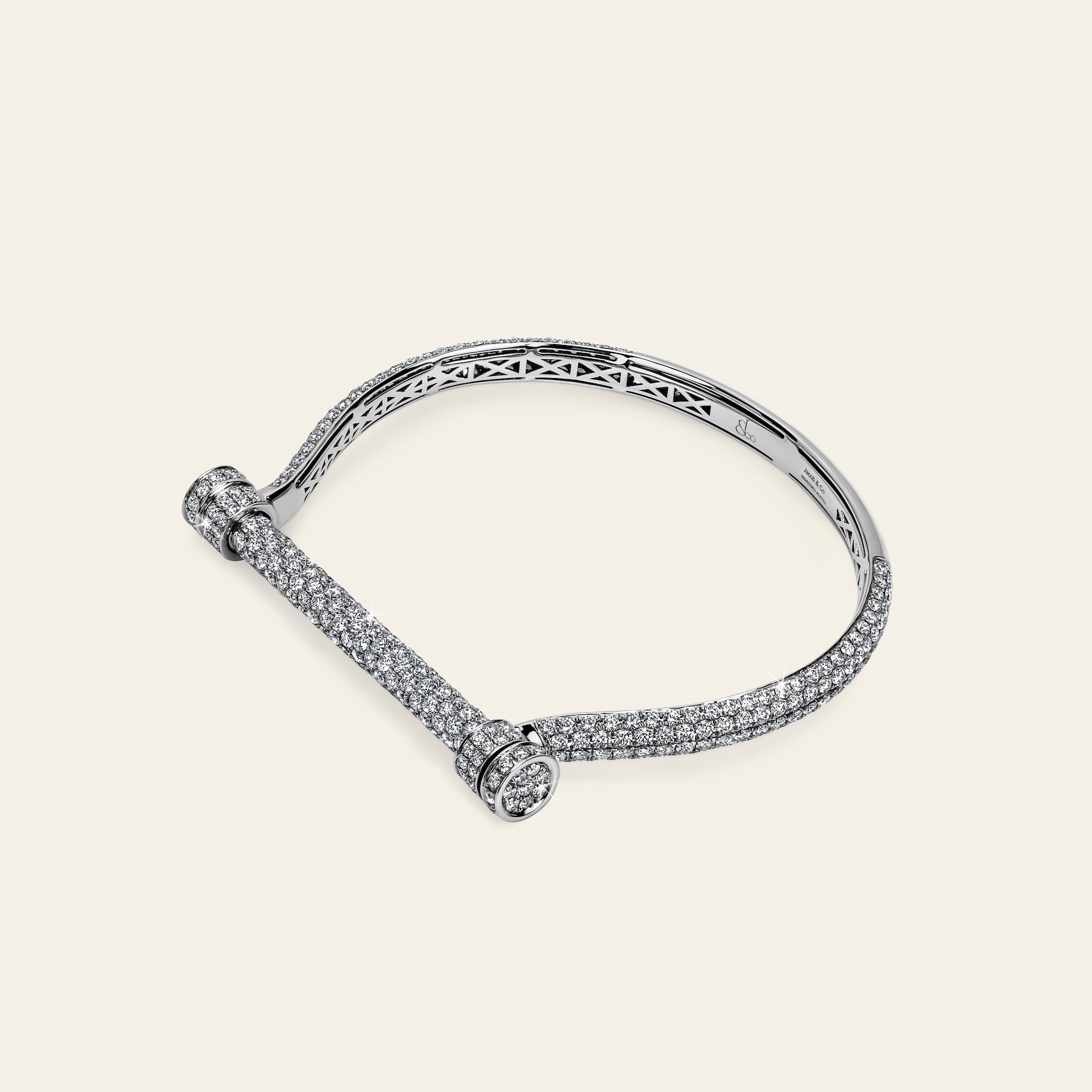 Estribo Bangle Full Pave_White Gold_White Diamonds_2