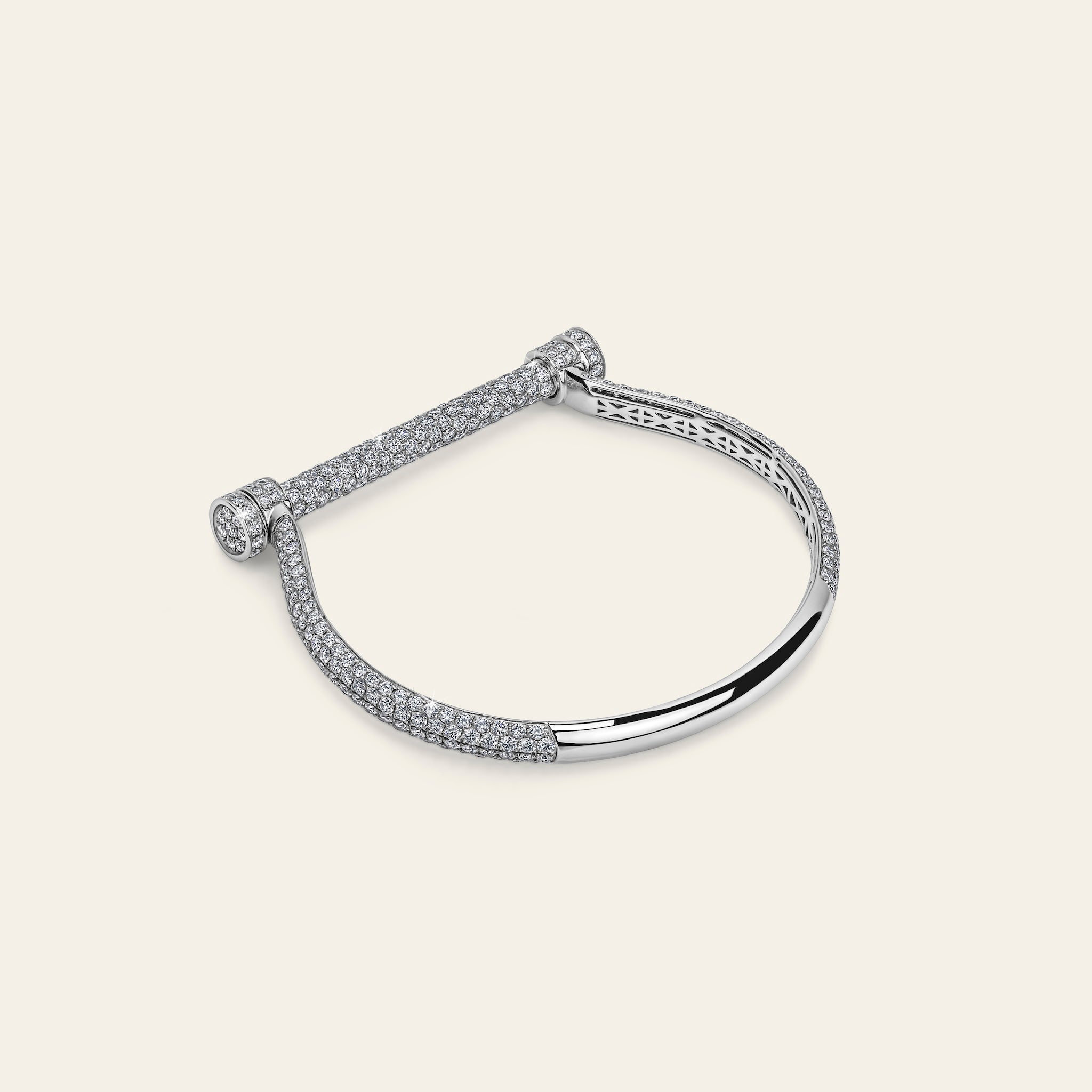 Estribo Bangle Full Pave_White Gold_White Diamonds_3