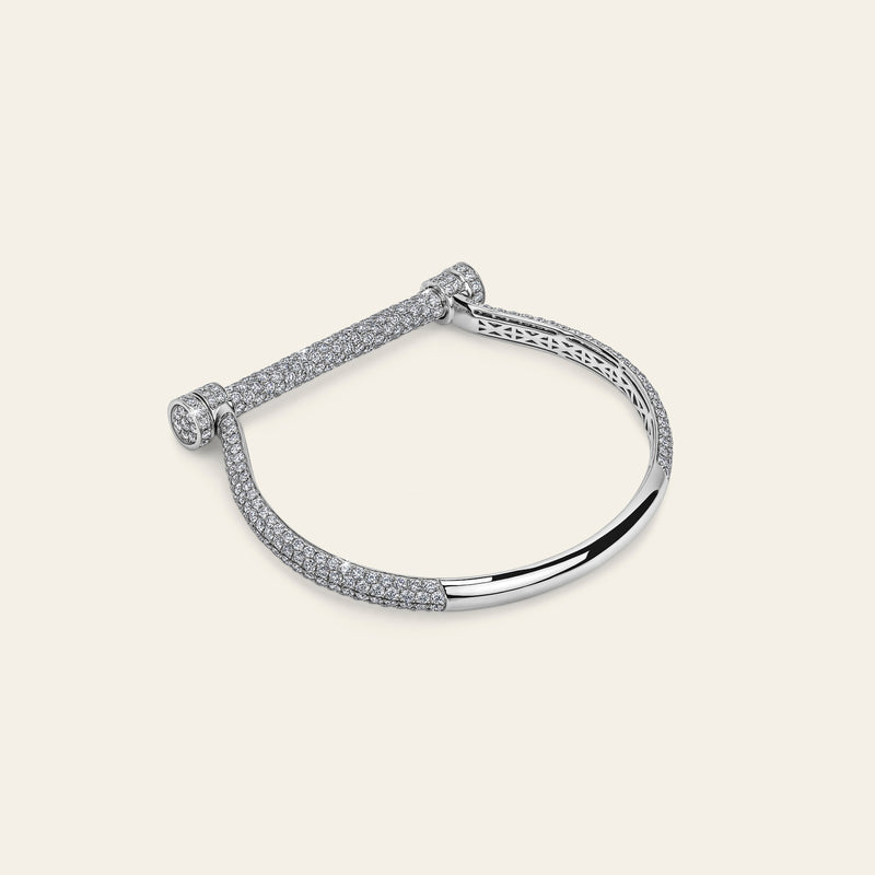 Estribo Bangle Full Pave_White Gold_White Diamonds_3