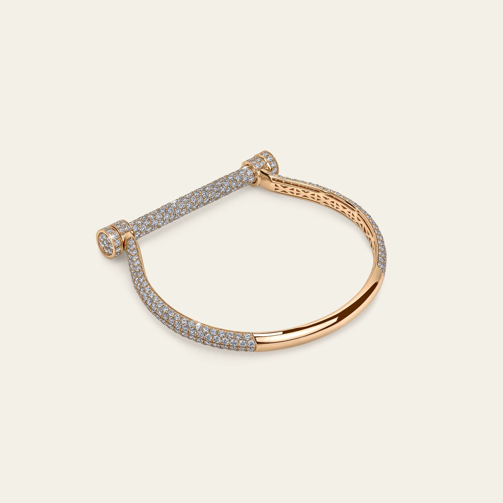 Estribo Bangle Full Pave_Rose Gold_White Diamonds_3