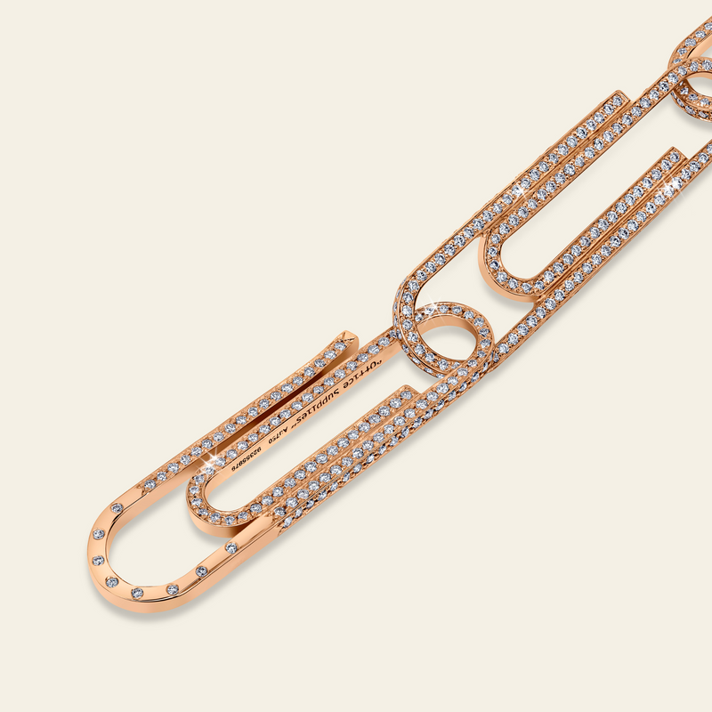 Office Supplies Diamond Bracelet