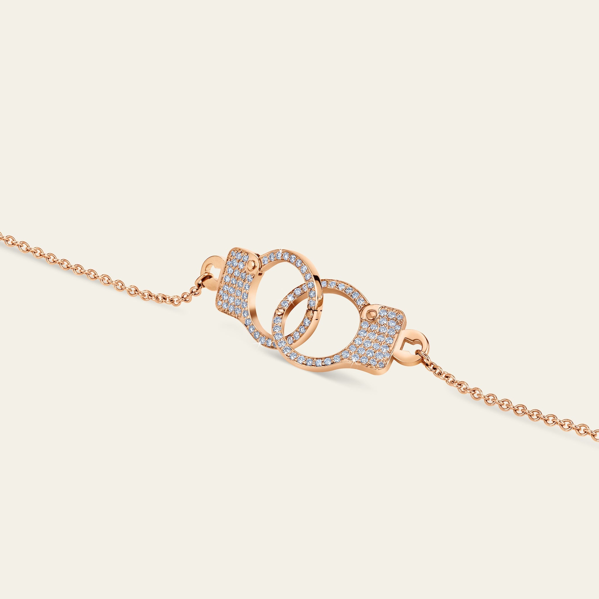 Love Lockdown Interlocking Necklace_Rose Gold_White Diamonds_3
