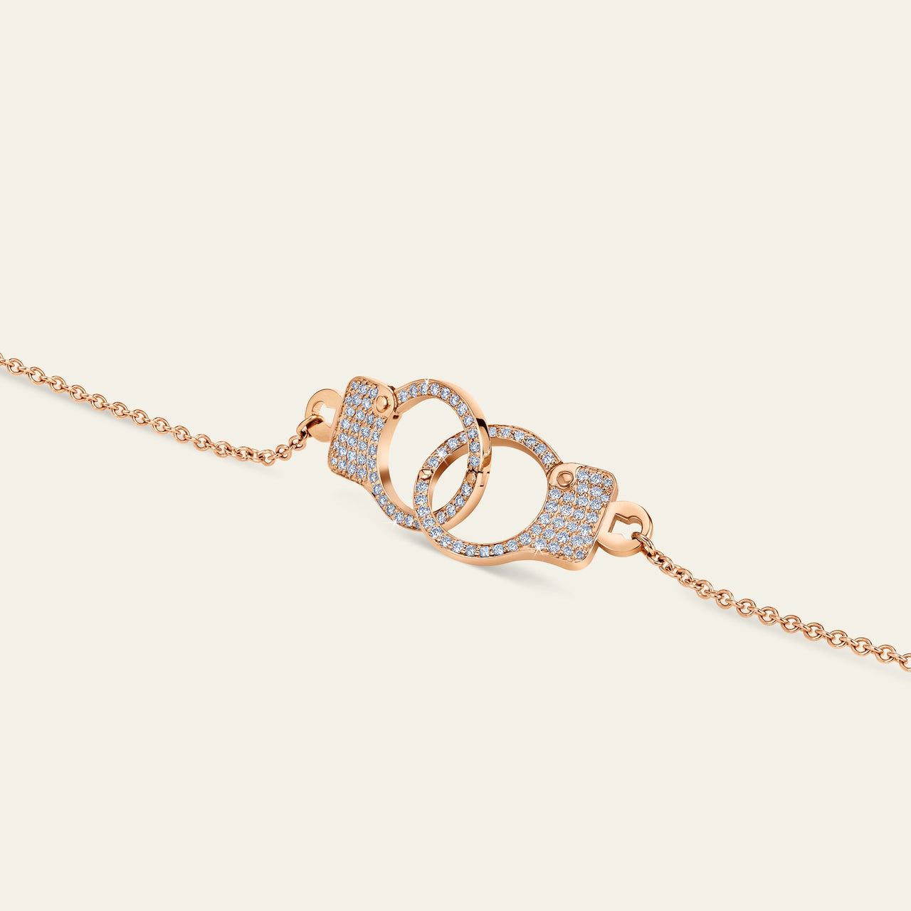 Love Lockdown Interlocking Necklace_Rose Gold_White Diamonds_3