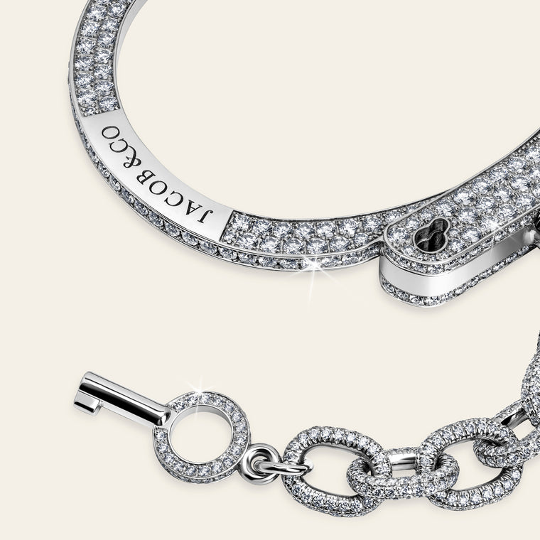 Love Lockdown Men's Bracelet_White Gold_White Bracelet_3
