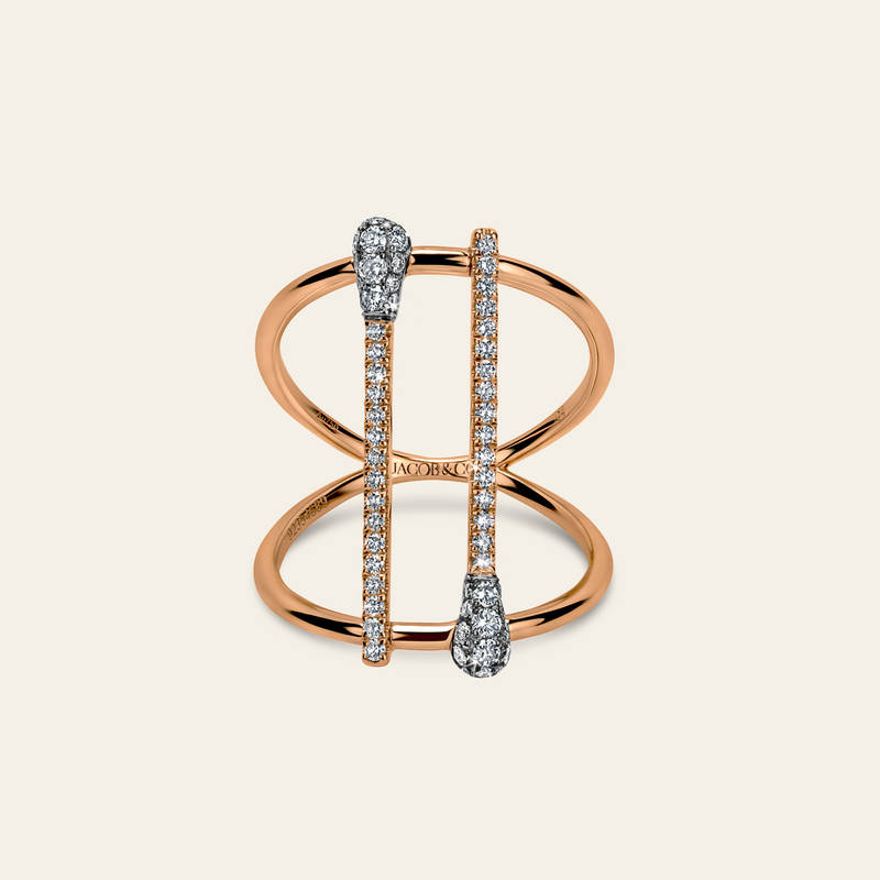 Match Diamond Ring_Rose Gold_White Diamonds_1