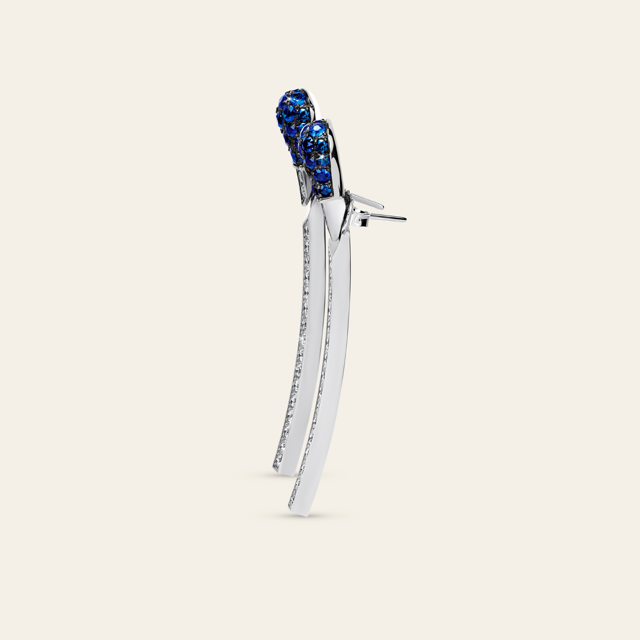 Match Sapphire Diamond Earrings_White Gold_Sapphires_White Diamonds_3