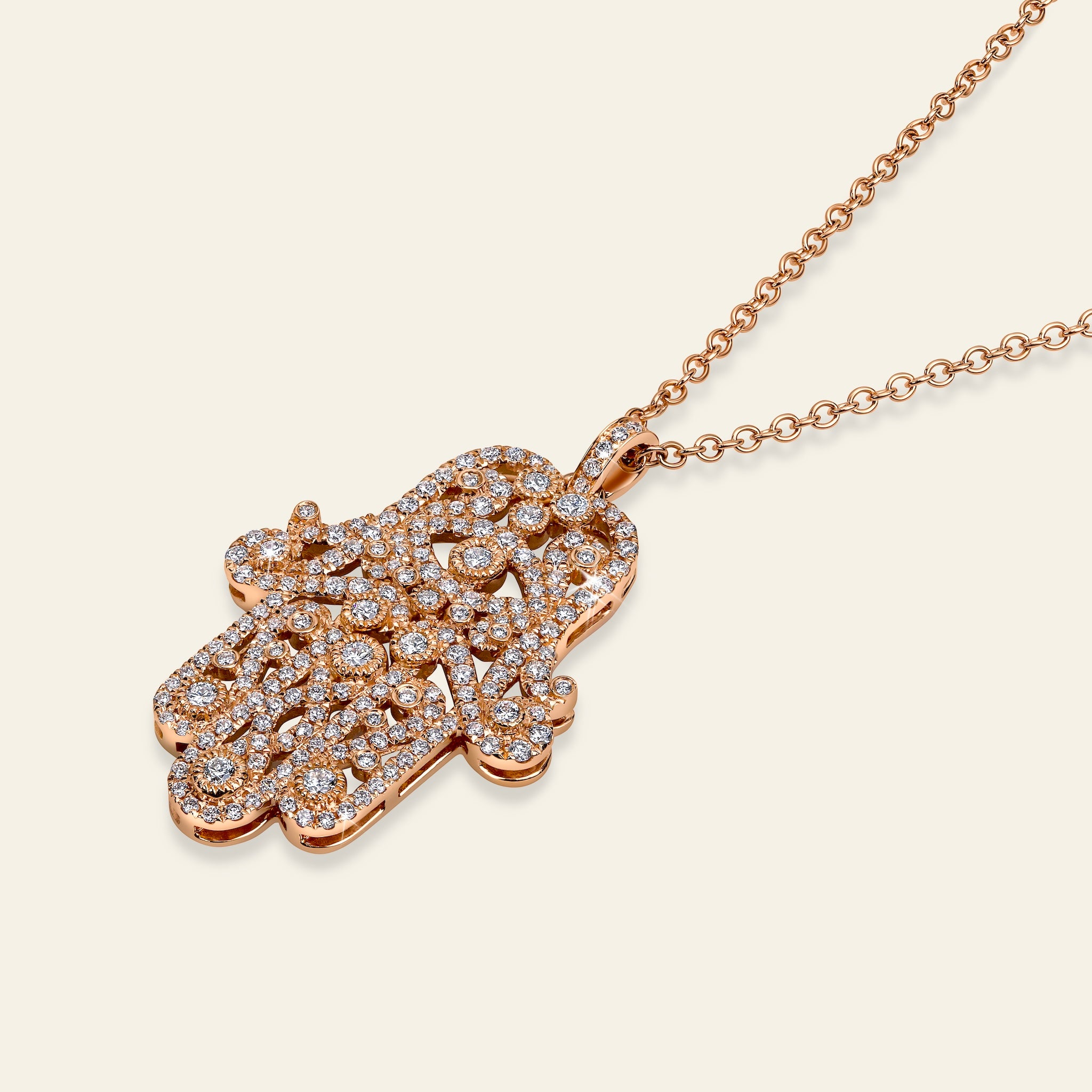 Hamsa Diamond Necklace – Jacob