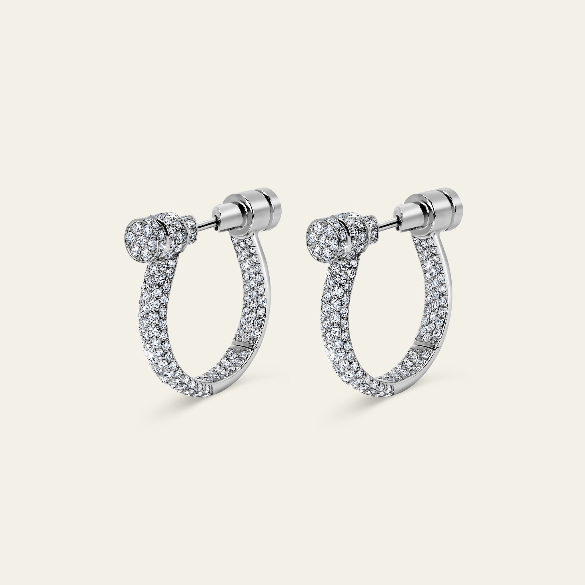 Estribo Earrings_White Gold_White Diamonds_2