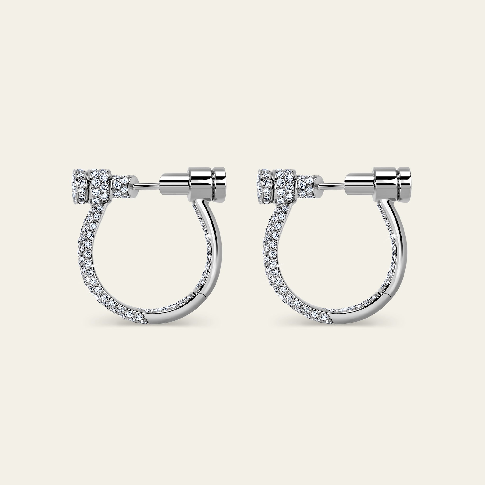 Estribo Earrings_White Gold_White Diamonds_1