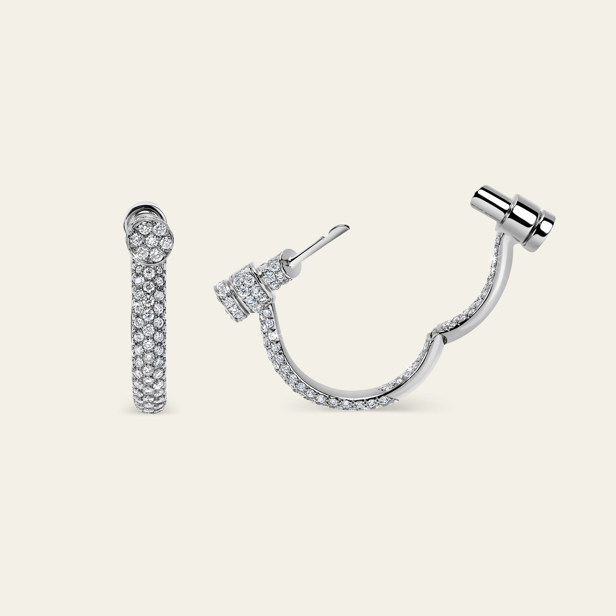 Estribo Earrings_White Gold_White Diamonds_4