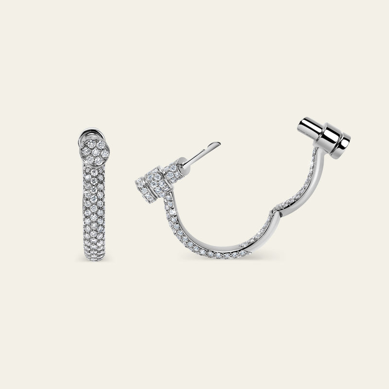Estribo Earrings_White Gold_White Diamonds_4