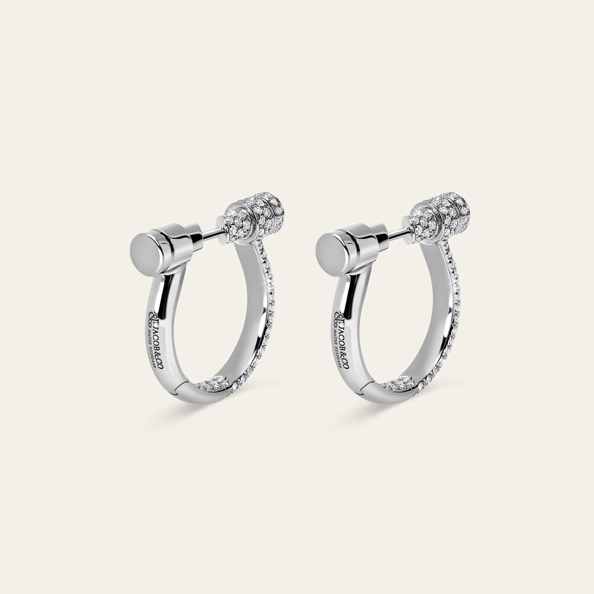 Estribo Earrings_White Gold_White Diamonds_5