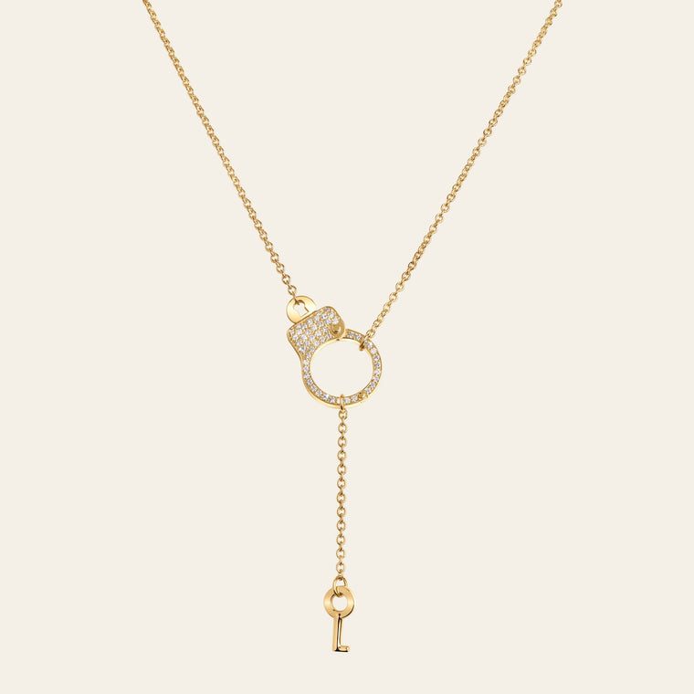 Love Lockdown Single Cuff Diamond Pendant