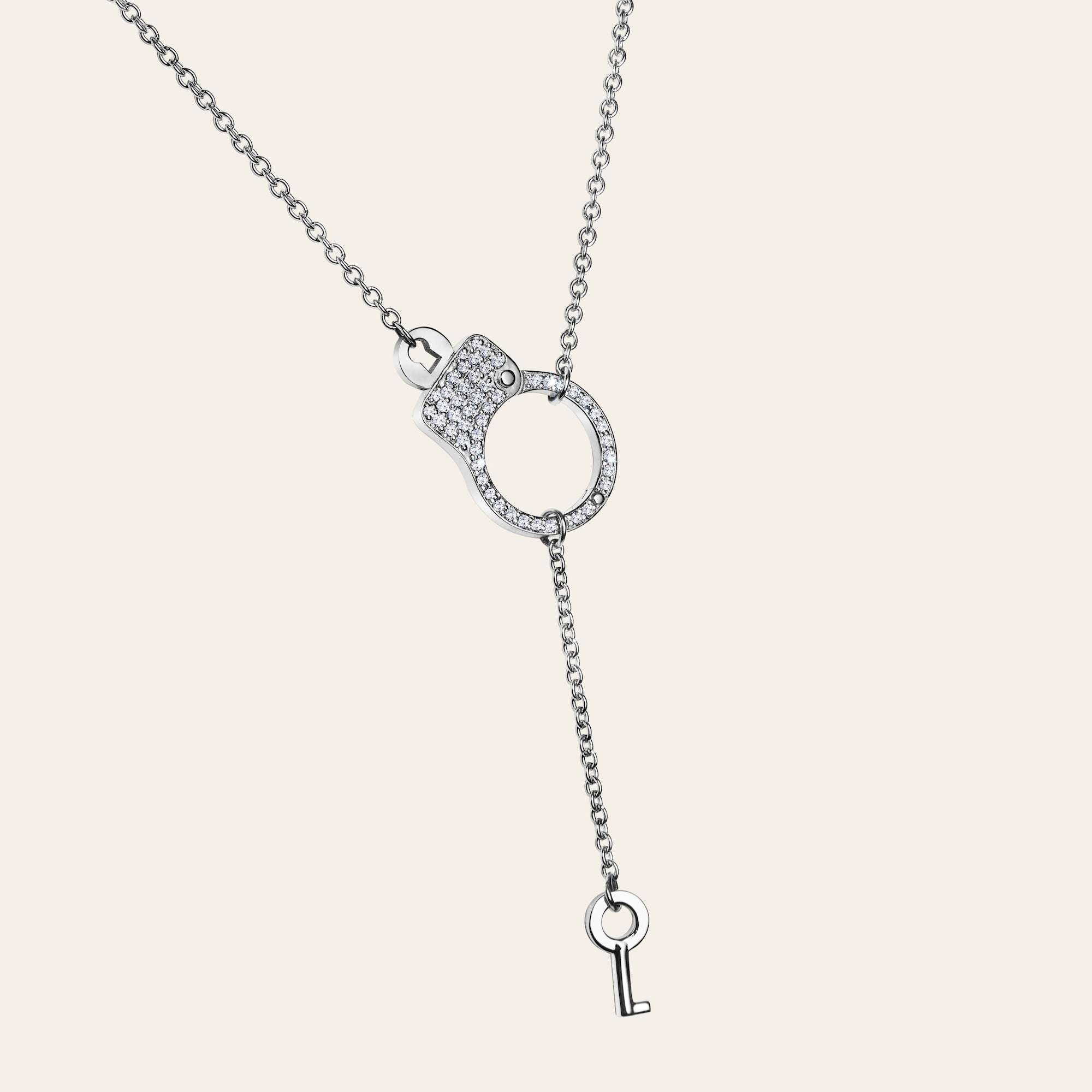 Love Lockdown Single Cuff Diamond Pendant