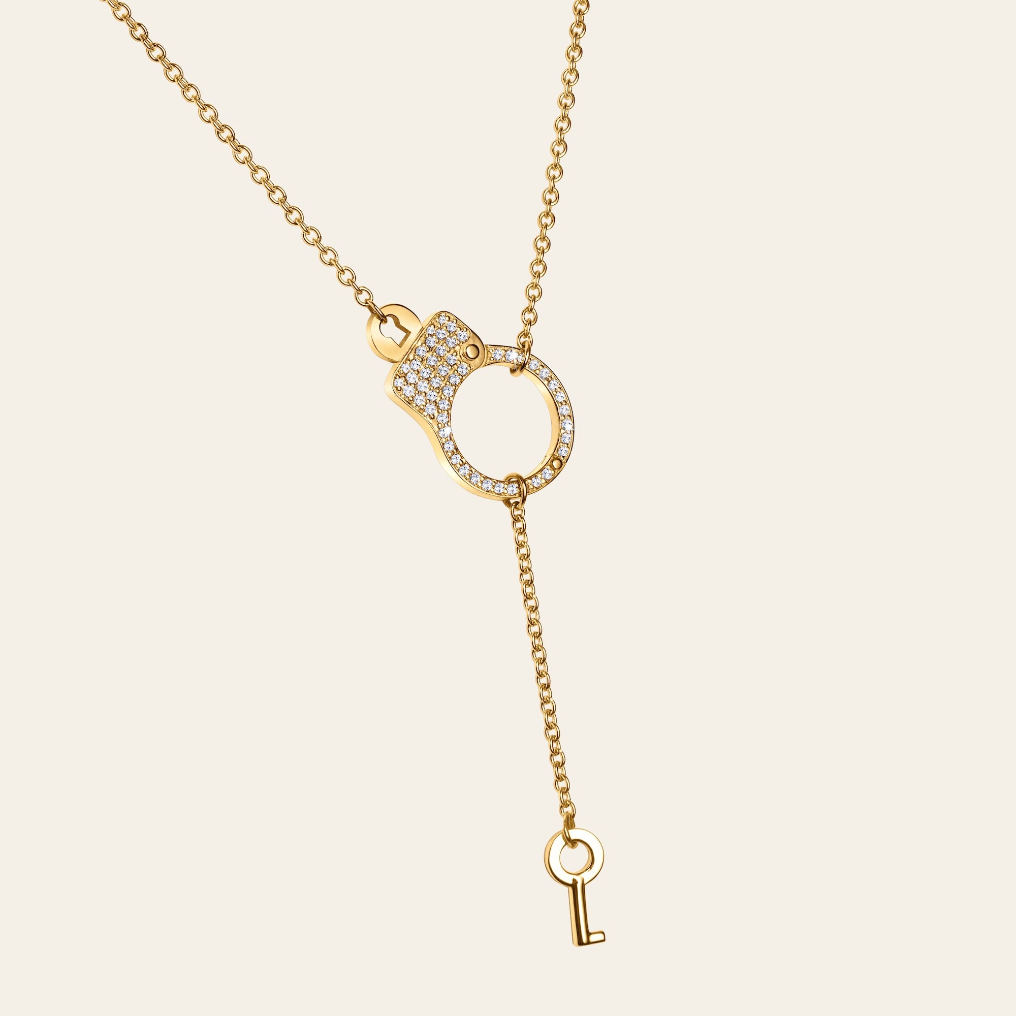 Love Lockdown Single Cuff Diamond Pendant