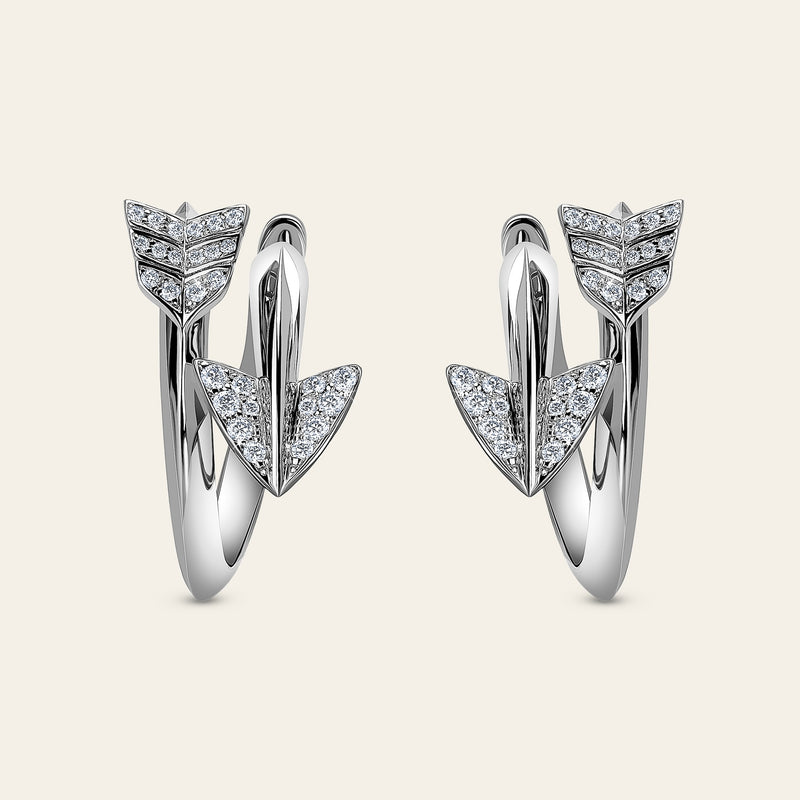 Super Arrow Diamond Earrings_White Gold_White Diamonds_1