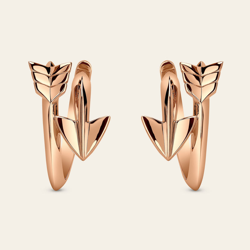 Super Arrow Earrings_Rose Gold_1