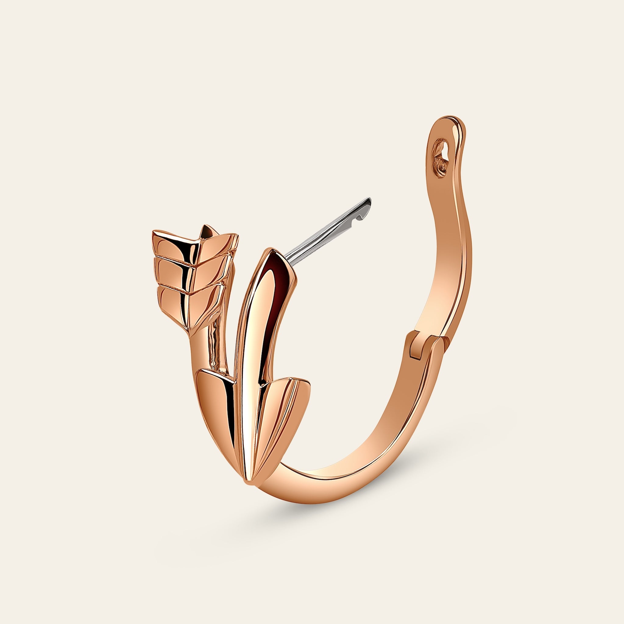 Super Arrow Earrings_Rose Gold_3