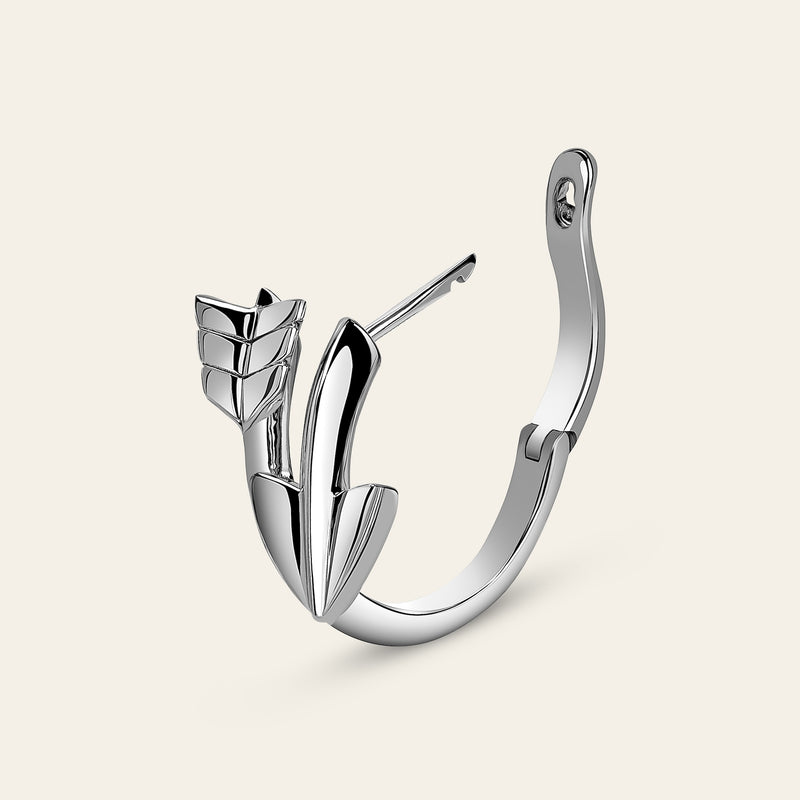 Super Arrow Earrings_White Gold_3