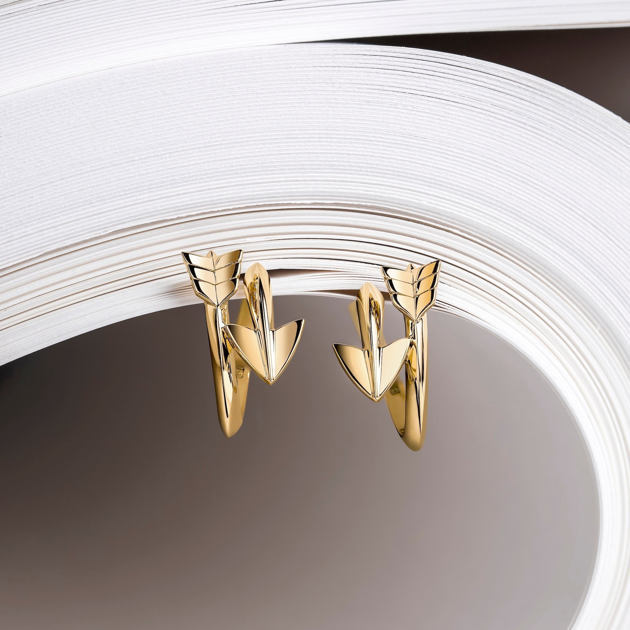Super Arrow Earrings_Rose Gold_5