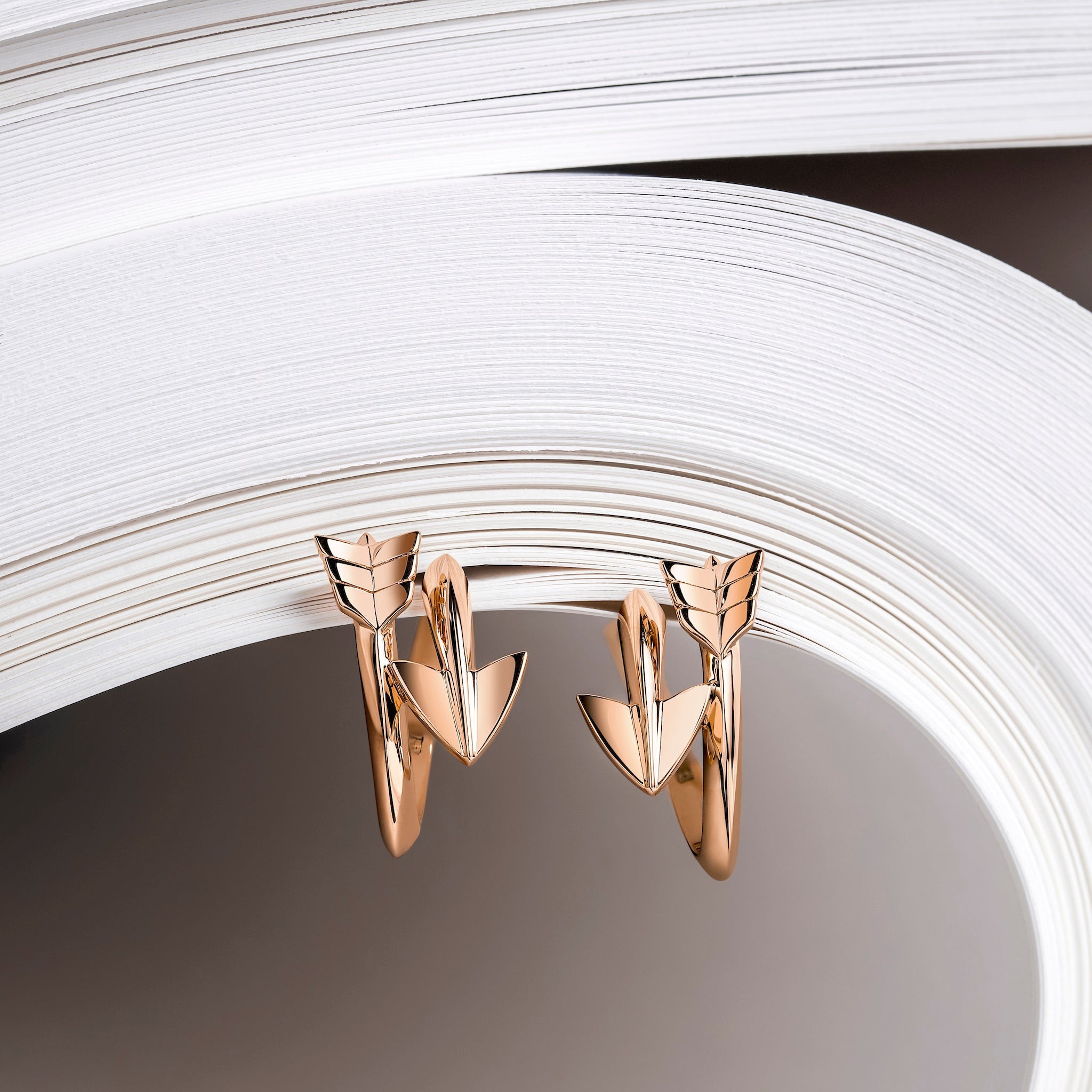 Super Arrow Earrings_Rose Gold_5
