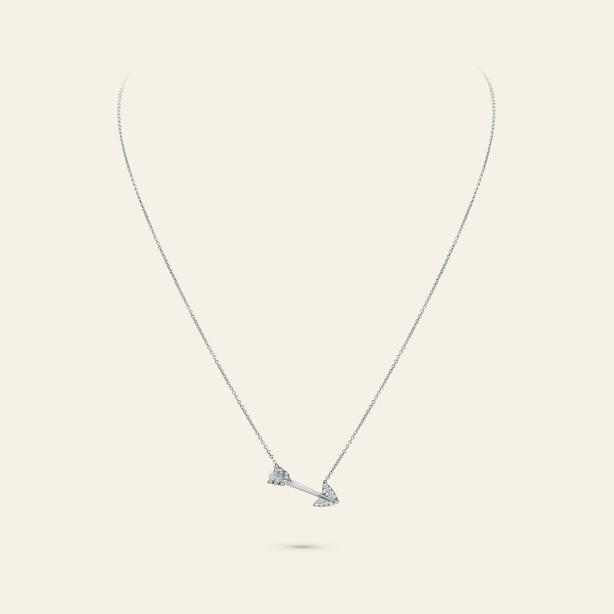 Super Arrow Diamond Pendant_White Gold_White Diamonds_3