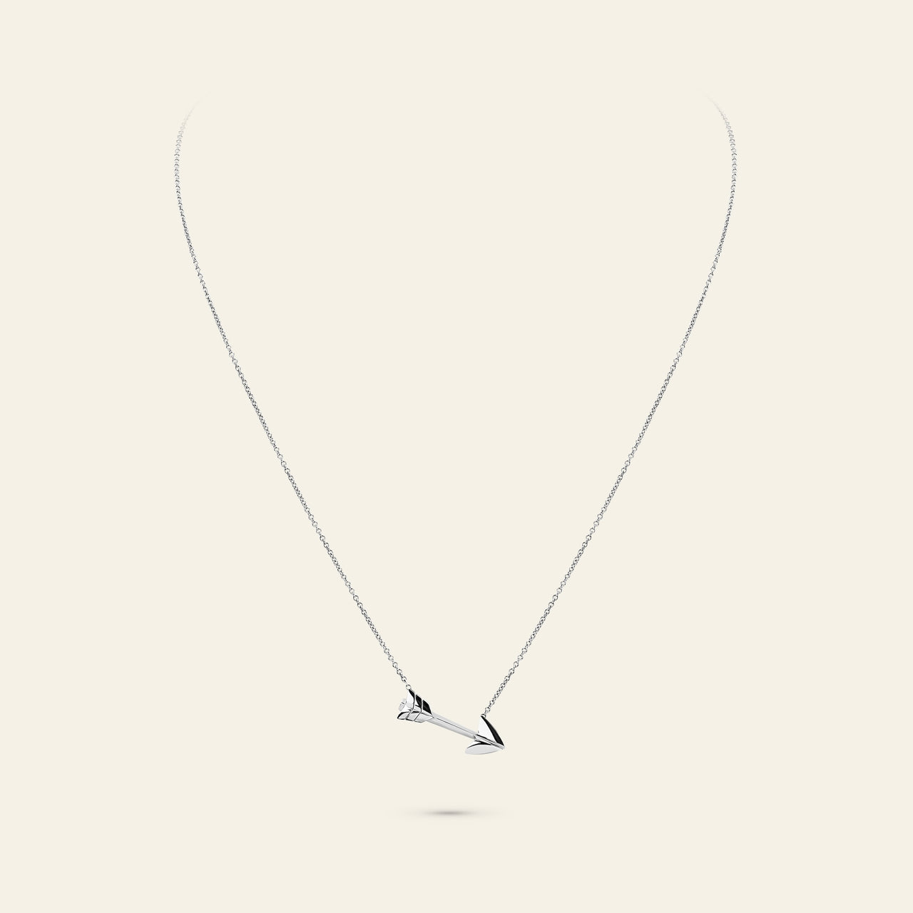 Super Arrow Pendant_White Gold_3