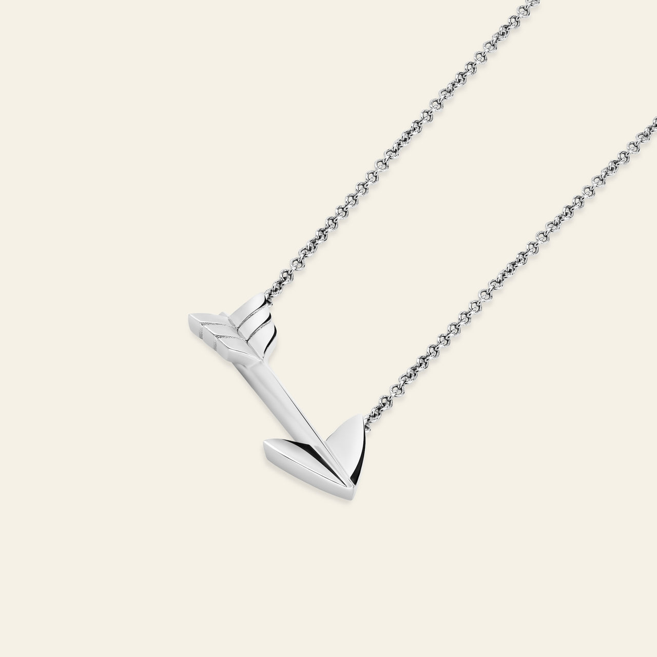 Super Arrow Pendant_White Gold_2