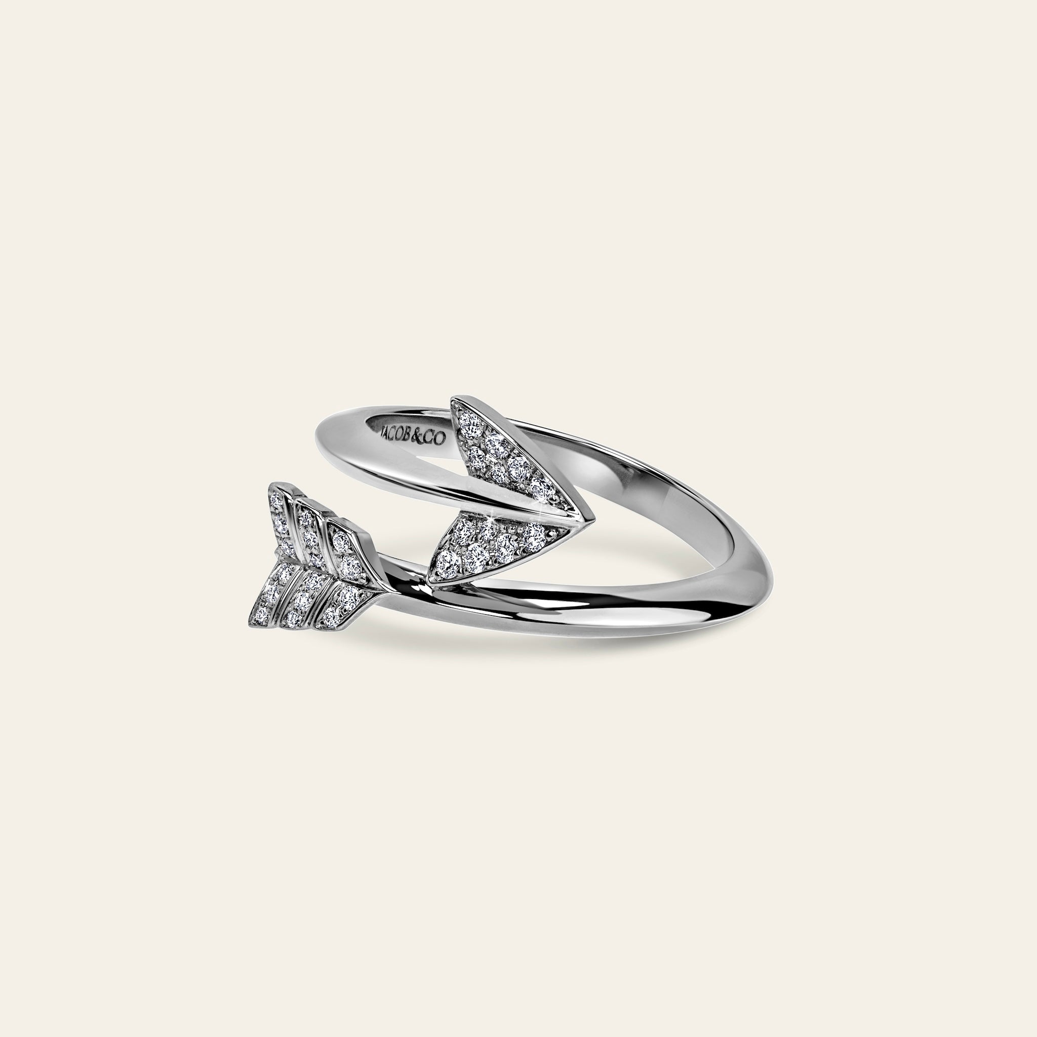 Super Arrow Diamond Ring_White Gold_White Diamonds_2