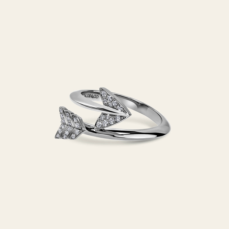 Super Arrow Diamond Ring_White Gold_White Diamonds_2