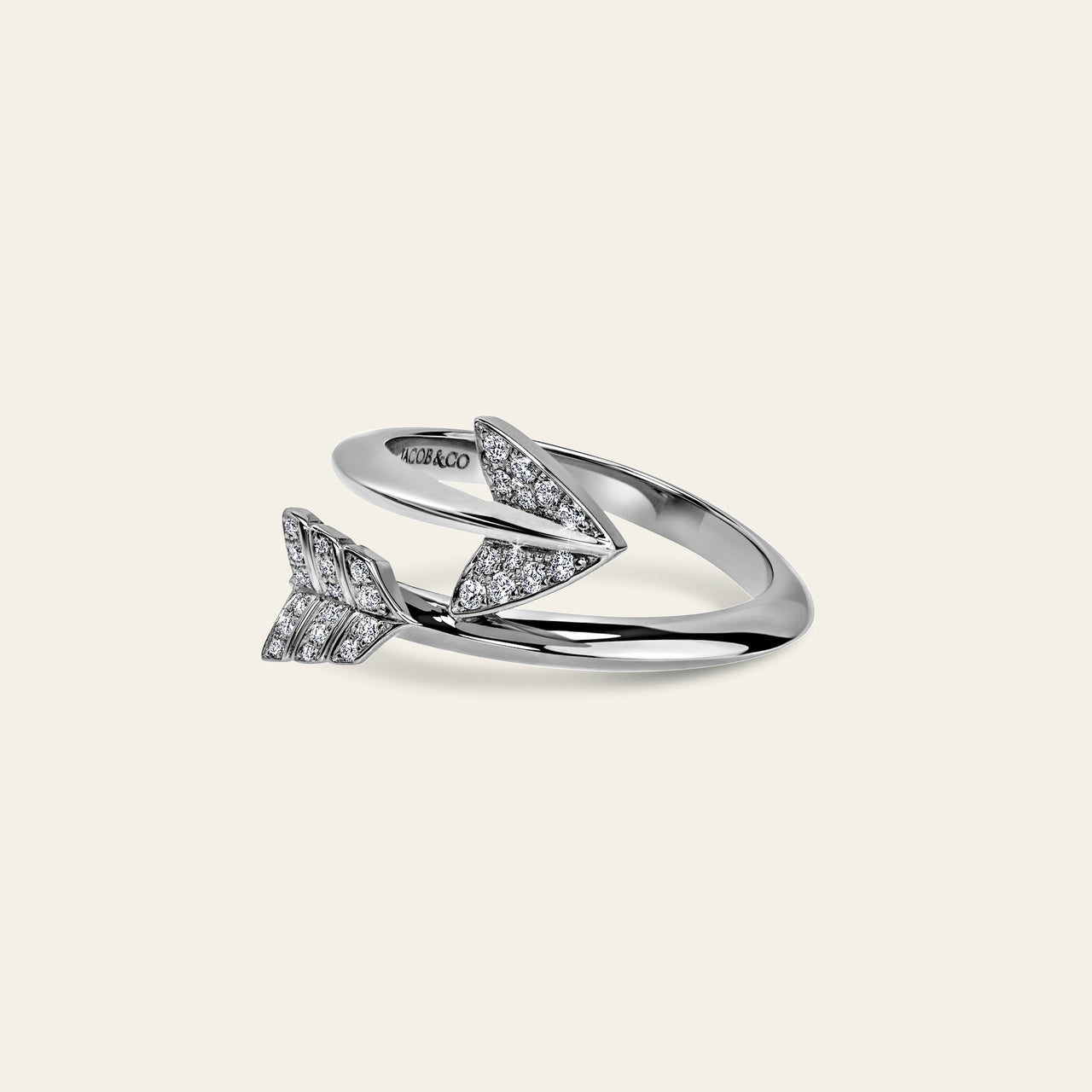 Super Arrow Diamond Ring_White Gold_White Diamonds_2
