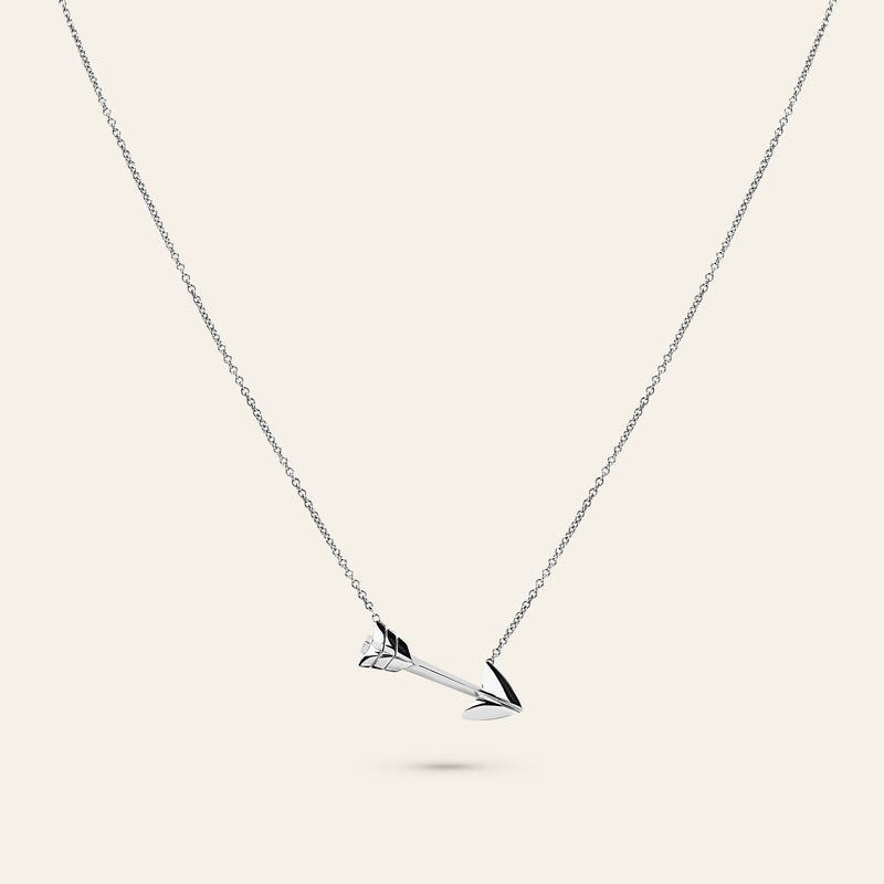 Super Arrow Pendant_White Gold_1
