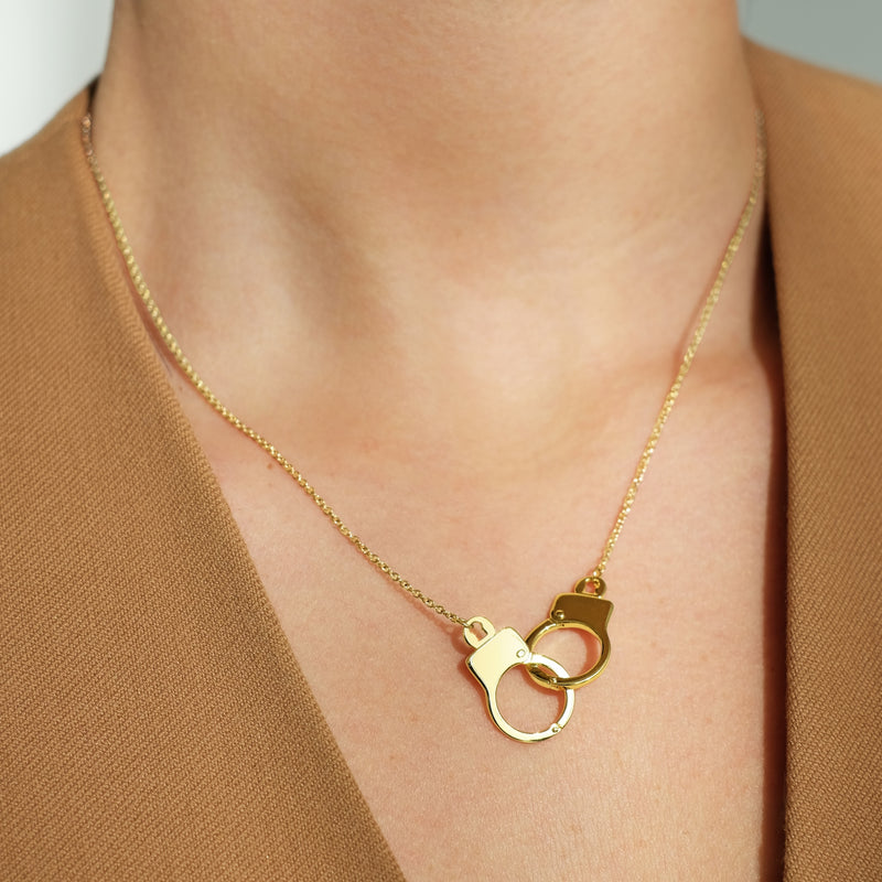 Love Lockdown Interlocking Necklace_Yellow Gold_5