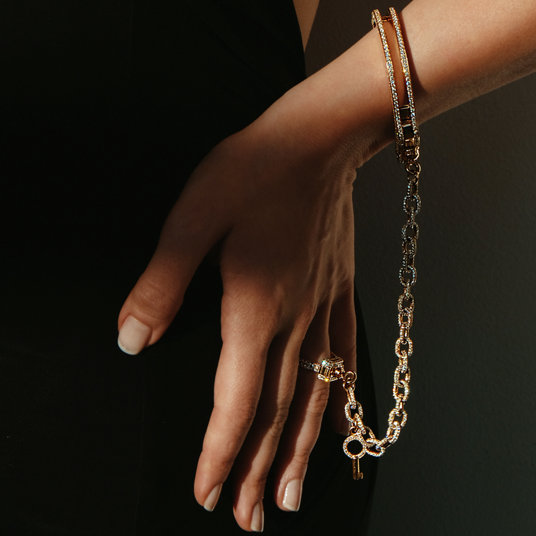 Love Lockdown Diamond Wristlet
