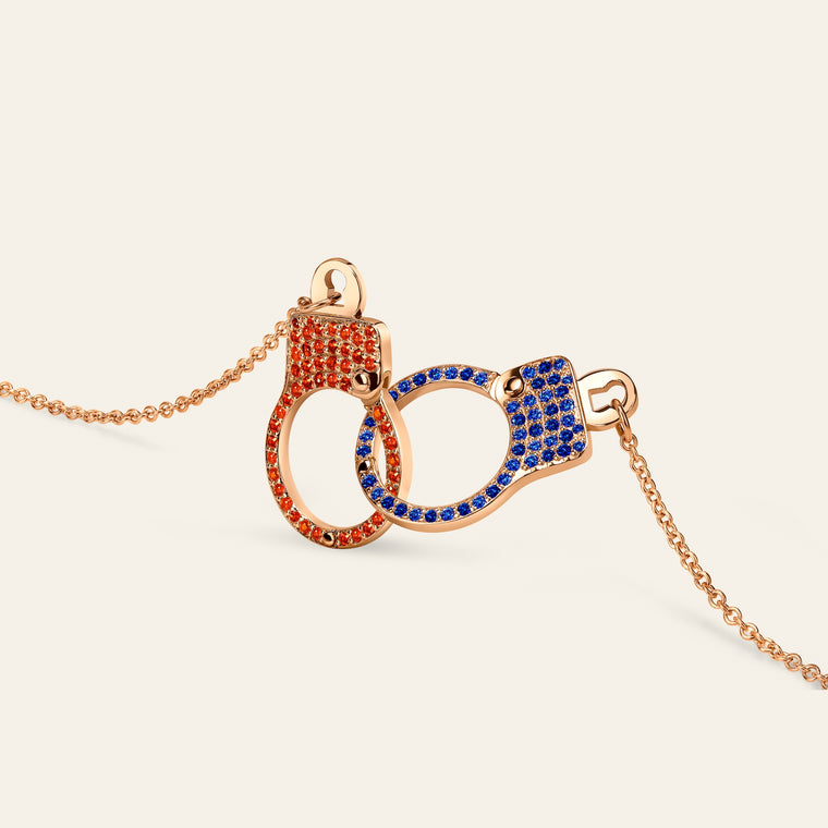 Love Lockdown Interlocking Diamond Necklace New York Edition