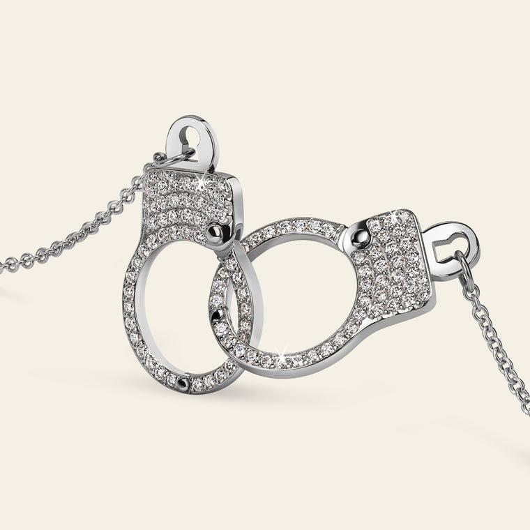Love Lockdown Interlocking Necklace_White Gold_White Diamonds_2