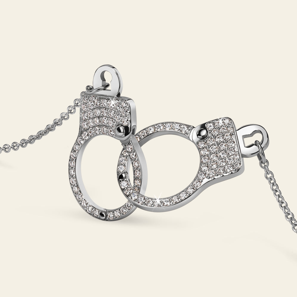 Love Lockdown Interlocking Necklace_White Gold_White Diamonds_2
