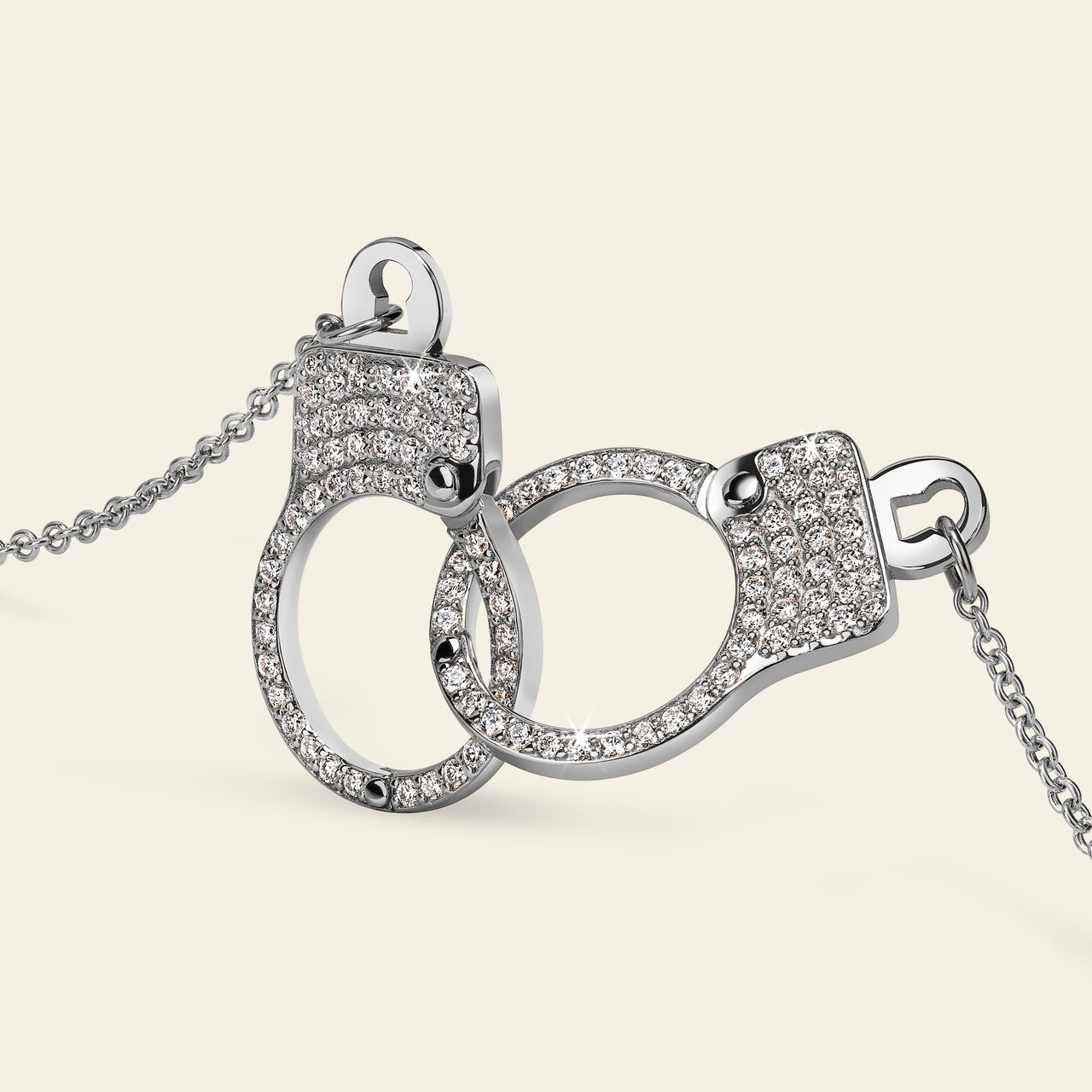 Love Lockdown Interlocking Necklace_White Gold_White Diamonds_2